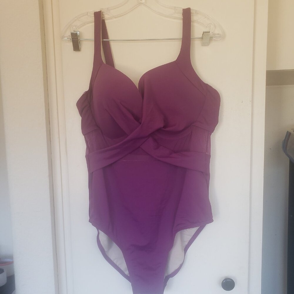 Purple Swimsuits for All Size 18